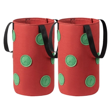 YUEHAO Gardening Tools Bag Strawberry Planting Container Feltcloth Hanging Planting Pot Garden Patio Lawn & Garden Disseminators A