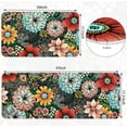 thumbnail image 3 of Kitchen Mats 2 PCS Boho Floral Kitchen Rugs Colorful Flowers Kitchen Rug Set Washable Non Slip Anti Fatigue Kitchen Rugs and Mats, 17.3"x30"+17.3"x47", 3 of 6