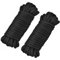 thumbnail image 1 of 2 Pcs Soft Cotton Rope Cord,10 M/33 Feet 8 MM All Purpose Cotton Rope Craft Rope Thick Cotton Rope for Multiple Sports (Black)by Torubia, 1 of 7