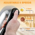 thumbnail image 2 of Lychee 5 Speed 300W Electric Hand Whisk, Steel, 2 of 7