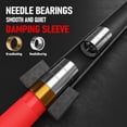 thumbnail image 3 of Riedhoff 2 inch x 7 ft Olympic Barbell Bars, for Weightlifting & Powerlifting, Red & Black, 3 of 8