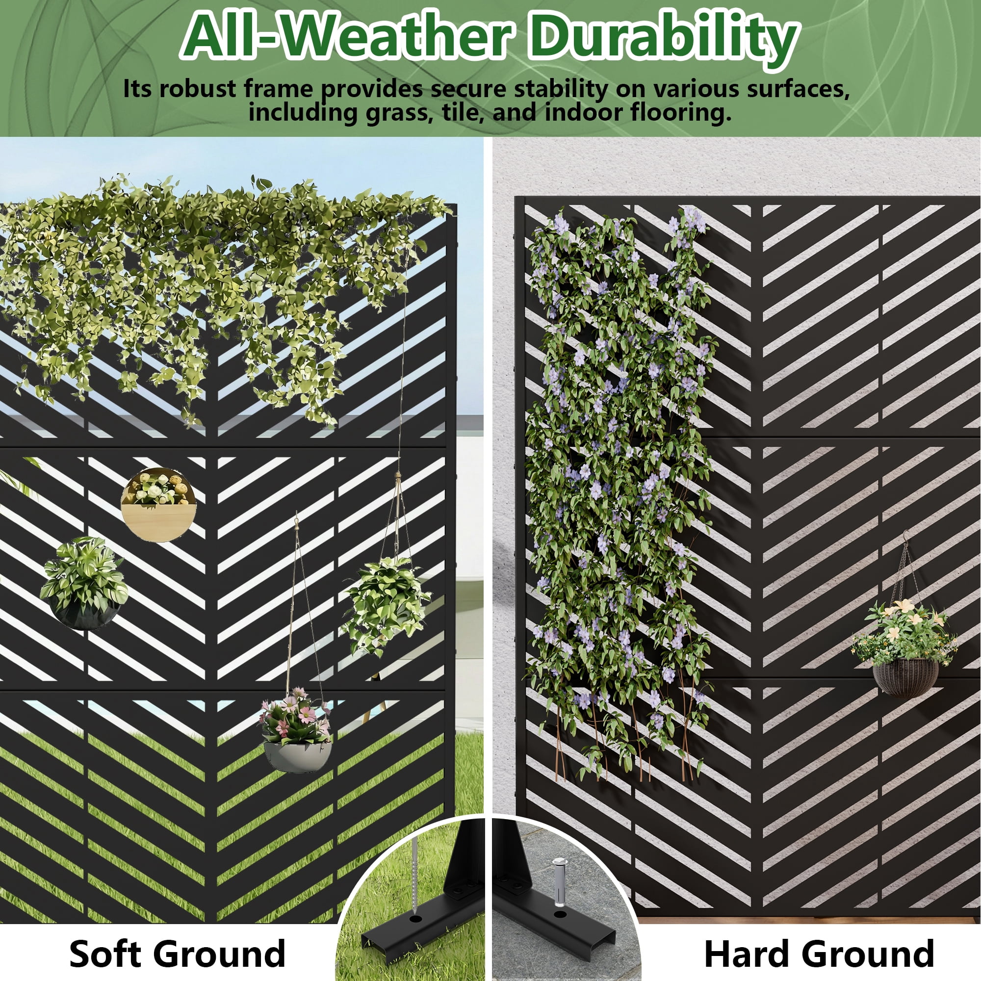 Privacy Metal Screen Fence Panel