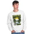 thumbnail image 3 of Retro Comic Stay Humble Hustle Hard Men's Crewneck Sweatshirt Brisco Brands X, 3 of 6