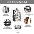 thumbnail image 4 of JIALIOU 14" Laptop Backpack Waterproof Airline Approved Stylish Casual Daypack for Travel Business College Work, Flamingos and Palm Trees, 4 of 8