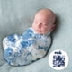 thumbnail image 3 of 1 set Recién nacido arco diadema y swaddle wrap baby gradient color manta de color, 3 of 6