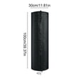 thumbnail image 3 of Tree Rhizome Protector Winter Cold Protection Cover for Trees and Shrubs, Aluminum Foil Insulated Tree Trunk Wrap for Freeze Frost Wind Sun Protection, 100x30cm, 100%Oxford Cloth Construction, Black, 3 of 6