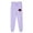 Purple-A, variant on Tumotour Sweatpants For Women Casual Solid Color Pattern Loose Drawstring Elastic High Waist Pocket Fleece Running Fitness Pants