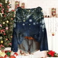 thumbnail image 5 of Neewe Sweatshirts for Women Crewneck Christmas Long Sleeve Loose Fit Knitting Cotton Tops Fashion 2025, 5 of 6