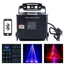 Pro Waterproof IP65 2W RGB Christmas Animation La ser Projector Lights   Apple iOS & Android Phone APP Beam DJ Party Show Stage Lighting