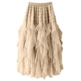 thumbnail image 1 of Falda de Malla para las Mujeres Ruffle Irregular Hem Estilo Verano Casual Beach Party, 1 of 5