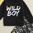 thumbnail image 4 of HCNTES Baby Boy Winter Clothes Toddler Boys Clothes Fall Winter Outfit Sets 12M 18M 2T 3T 4T 5T 2Pcs Set Boys Long Sleeved Crewneck Letter Printed Sweatshirt Trousers Suit, 4 of 4