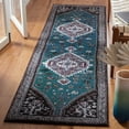 thumbnail image 2 of SAFAVIEH Vintage Hamadan Keighley Oriental Runner Rug, Green/Black, 2'3" x 8', 2 of 8