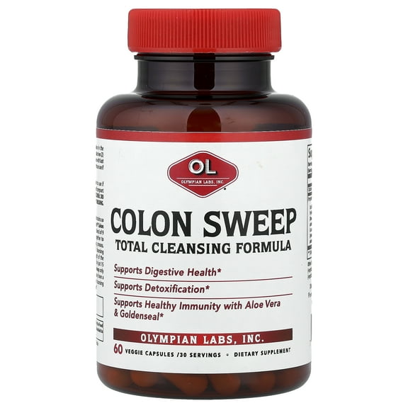 Olympian Labs Colon Sweep, Total Cleansing Formula, 60 Veggie Capsules