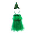 thumbnail image 3 of Disfraz de Navidad Vestido de Navidad Cosplay Trajes de Navidad Vestir Vestido Verde Disfraz de Cosplay para Cumpleaños Carnaval de Disfraces , 140cm, 3 of 8
