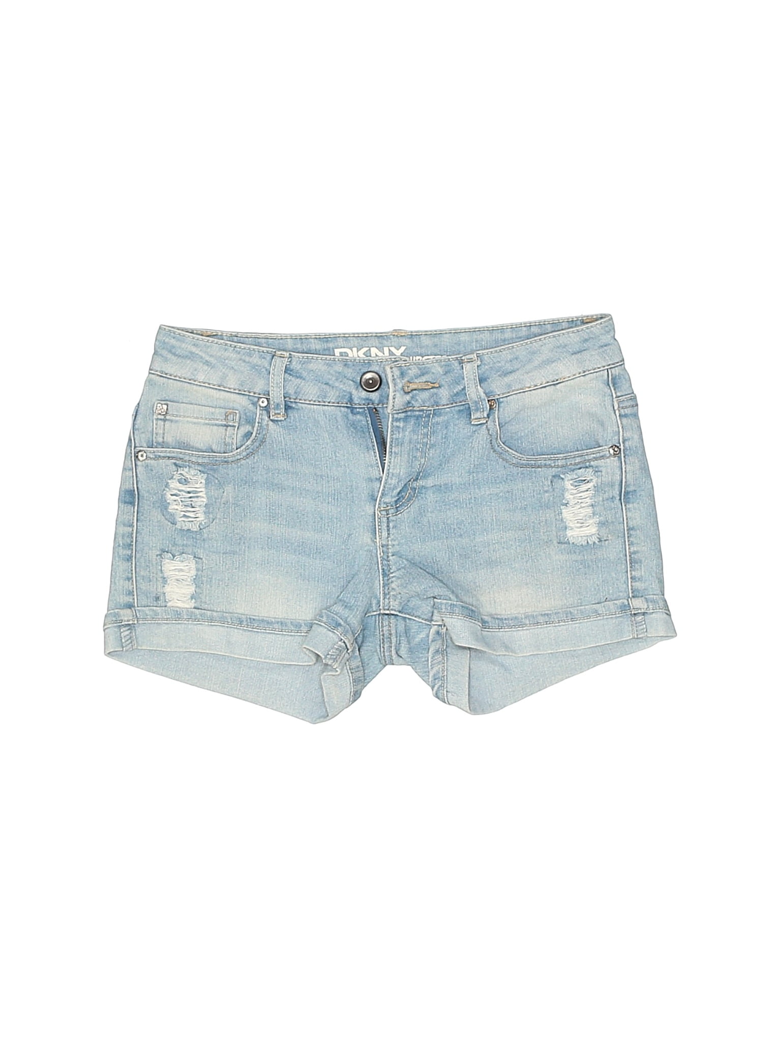 dkny denim shorts