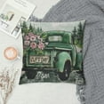 thumbnail image 2 of GOSMITH Buffalo Plaid Flower Eucalyptus Leaves Pillow Covers Spring Farmhouse Quotes Decorations Truck Vase Bless Our Home Cushion Case Gifts for Home Decor (Pink), 2 of 5