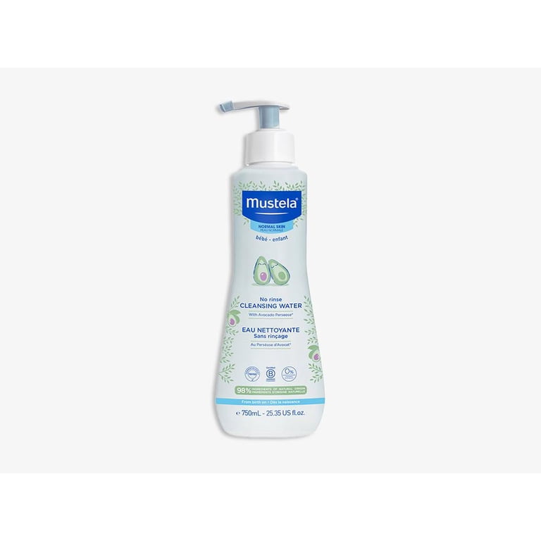 Mustela Baby Cleansing Water, No-Rinse Micellar, 10.14 fl oz photo 1