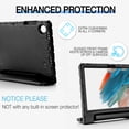 thumbnail image 3 of for Samsung Galaxy Tab A8 10.5 2022 (SM-X200/X205/X207) case, Shockproof, Silicone Rubber EVA Portable Handle Stand Protective Kids Cover Case for Samsung Galaxy A8 10.5 Inch Tablet 2022, Black, 3 of 5