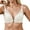 Beige, variant on ,women's deep V Push Up Bras Wave Beauty Cross Back Bra Front hook Closure Scalloped Comfort Padded Bralettes Beige 70