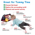 thumbnail image 2 of Espejo para bebé Tummy Time Toy Basytodio con libro de tela arrugada, 2 of 6
