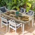 thumbnail image 2 of Vintage Farmhouse Table Cloths for 3 Foot Rectangle Tables, Retro Country Boots Flowers Leaf Wooden Plank Patio Waterproof Elastic Fitted Tablecloths, Washable Rectangular Table Cover for Camping, 2 of 8