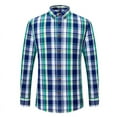 thumbnail image 4 of Men's Plaid Shirt Long Sleeve Professional Work Shirt Long Sleeve Fashion Slim Shirt, 4 of 5