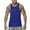 B-Blue, variant on Wyobmus Men's Cotton Tank Tops High Stretch Lightweight Quick Dry Sport Shirt Solid Round Neck Sleeveless Workout Gym Tankshirt A-Olive Green