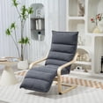 thumbnail image 2 of HOMCOM Fauteuil d'Appoint Moderne avec Repose-Pieds, Fauteuil Rembourré Confortable, 2 of 10