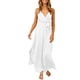 thumbnail image 1 of VISgogo - Mono largo de verano para mujer, color sólido, sin mangas, cuello en V profundo, pierna ancha VISgogo  moda, 1 of 7