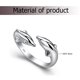 thumbnail image 4 of Anillo abierto con diseño de delfines dobles, anillo creativo para el dedo, anillo de moda, joyería para el dedo, plata, 4 of 8