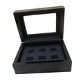 thumbnail image 4 of Estuche de exhibición para anillos de campeonato, de cuero sintético, con interior de cuero, versátil, para exhibir anillos de premio y organizarlos. 6 hoyos, 4 of 9