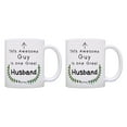 thumbnail image 1 of ThisWear Best Husband Gifts This Awesome Guy Is One Great Husband Coffee Mugs for Husband New Husband Gifts Wedding Gift Set 11 ounce 2 Pack Coffee Mugs, 1 of 4