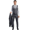 thumbnail image 4 of Grey Men's Ultra Slim-Fit 3-Piece Glen Check Suit, 4 of 4
