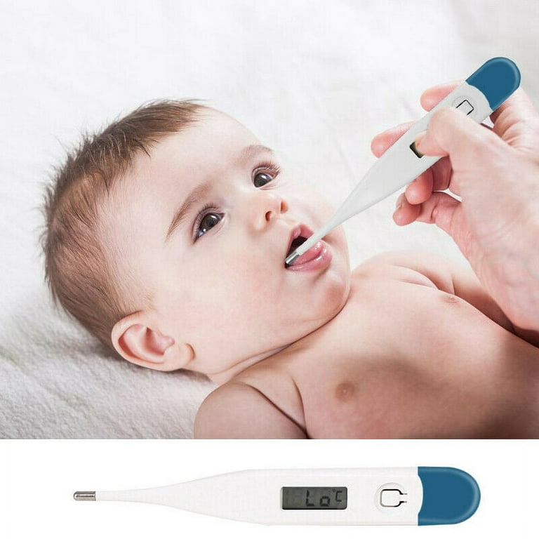 Digital LCD Thermometer Water-Proof Adult Baby w/Audio Alarm~Check