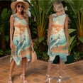 thumbnail image 3 of Psesaysky Hammerhead Shark Print Mens Shorts Sleeve Shirt &Womens Sleeveless Flowy Tunic Dress Couples Matching Hawaiian Luau Outfit His and Her Tropical Shirts and Dresses with Pockets, 3 of 7