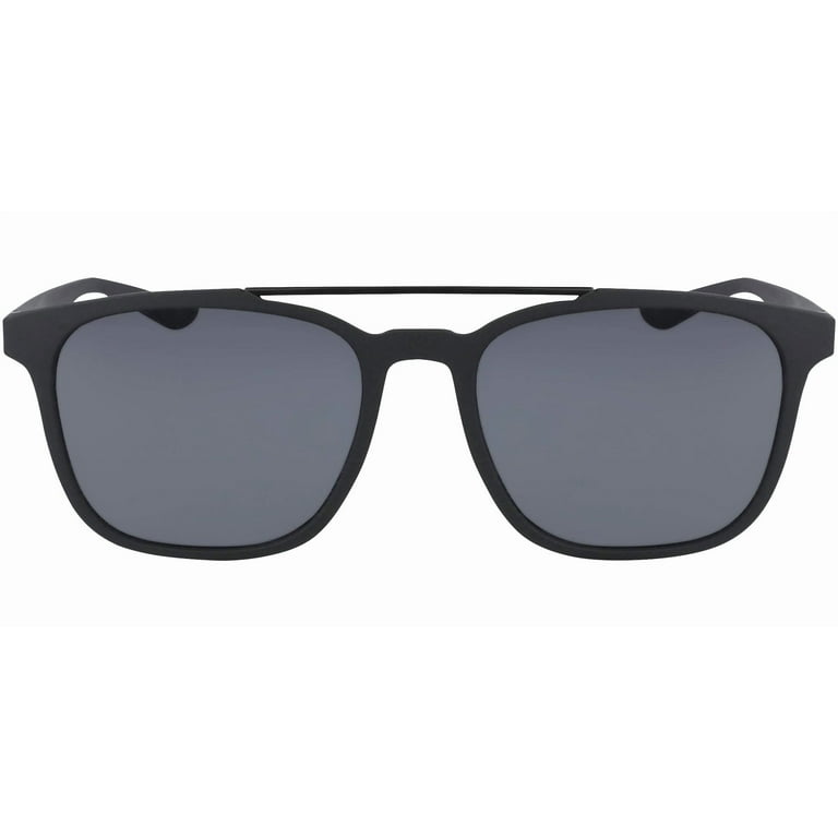 Nike Windfall Matte Black Brow-Bar Square Sport Sunglasses