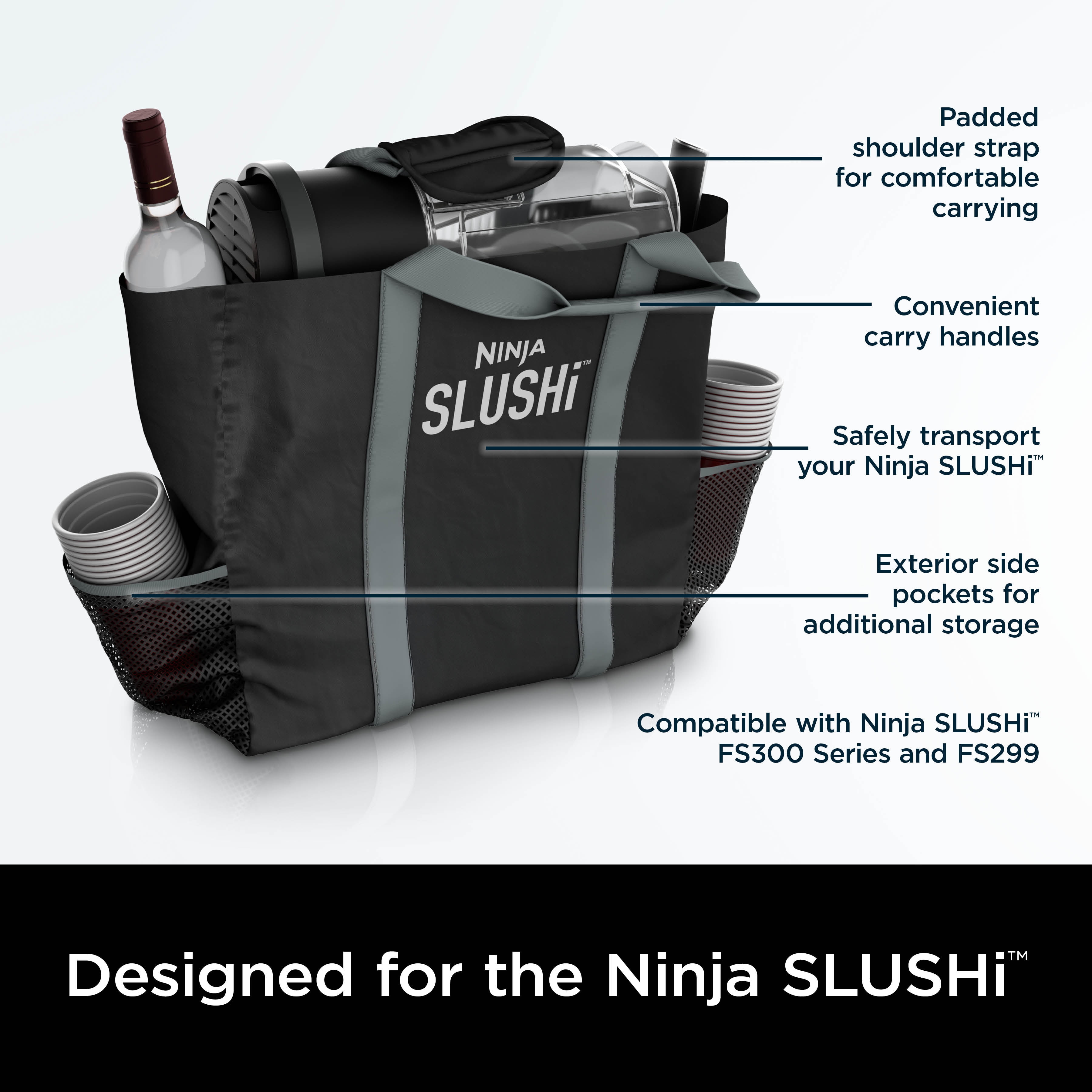 Ninja SLUSHi Travel Party Tote, Compatible with FS300 Series, Black