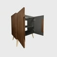 thumbnail image 3 of CC0430F305 Etna 30" Striped Walnut Bathroom Vanity WITHOUT Sink, Freestanding Bathroom Cabinet for Modern Bathroom, 3 of 4