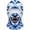 Style A, variant on Funny Ice Wolf Balaclava Face Cover 3D Printed Windproof Ski Mask Neck Gaiter Outdoor Men Women(36x26.5cm)