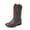 BROWN, variant on Cowgirl Riding Boots Cowboy Western Boots Girls Mid Calf Shoes