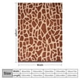 thumbnail image 4 of WERPE Giraffe Soft Throw Blankets Flannel Flannel Bedding Giraffe Skin Print Large Blanket for Kids Adults Small Bed Blanket  White, 4 of 6