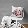 thumbnail image 5 of Romantic Love Valentine's Day Pillowcases,Be Mine Love Heart, Truck Rose Throw Pillow Covers 18 X 18 Inch, Set Of 2, Linen Study Sofa Cushion Cover Indoor Living Room Home Decor, 5 of 7