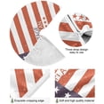 thumbnail image 2 of FMSHPON Vintage American Flag Xmas Christmas Tree Skirt Stand Mat for Holiday Party Decoration Indoor Outdoor 36 inches, 2 of 6