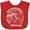 Red, variant on Inktastic Summer Vacation Mode Fort Walton Beach Florida Boys or Girls Baby Bib