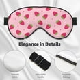 thumbnail image 4 of Xecao Strawberries for Soft Fluffy Sleeping Blindfold, Nap eye cover tailored for the utmost comfort for girls, women, kids, and adults., 4 of 7