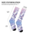 thumbnail image 2 of Compression Socks for Women and Men - Merry Christmas Winter Snowflakes Compression Socks Circulation for Workout, 2 of 8