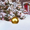 thumbnail image 5 of Hvmvliv Christmas Tree Ornaments 1Pc 6inch Large Size Christmas Tree Ornament Shatterproof Plastic Matte Hanging Balls for Xmas Ornaments for Party Decor Yellow, 5 of 7