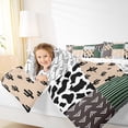 thumbnail image 5 of Manfei Rustic Bull Skull Full Size Comforter Sets,Western Boho bohemian Bedding Comforter Set,Cattle Hide Pattern Bedding Sets For Boys Kids,Breathable Home Decor Reversible,3-Piece, 5 of 9