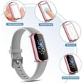 thumbnail image 2 of Tianle Compatible with Fitbit Luxe Screen Protector Case, [4 Pack] Soft TPU Full Around Protective Cover Bumper for Fitbit Luxe Smartwatch Accessories (Black+Silver+Rose Gold+Rose Pink), 2 of 9