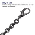 thumbnail image 4 of Uxcell 39"x0.22" Purse Chain Strap, 2Pack Purse Handle Shoulder Bag Replacement Strap, Black, 4 of 5